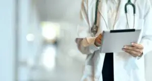close-up of young professional doctor - Медицински център "Орто Пункт"